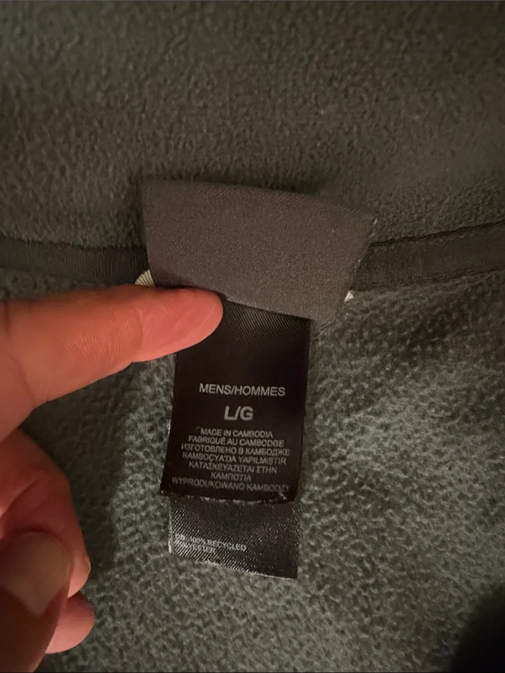 🩶 The North Face Men’s Slate Grey Half-Zip Fleece Pullover Perfect 🩶